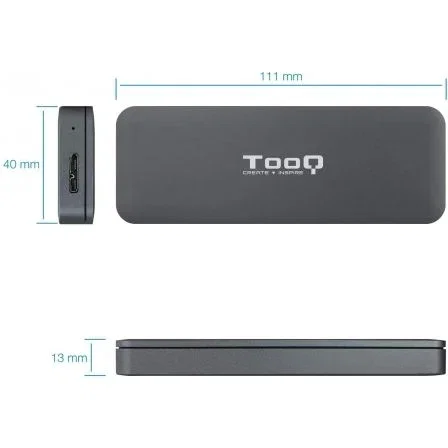 Tooq TQE-2281G Caja Externa para SSD M.2 NGFF Gris Tooq TQE-2281G Caja Externa para SSD M.2 NGFF Gris
